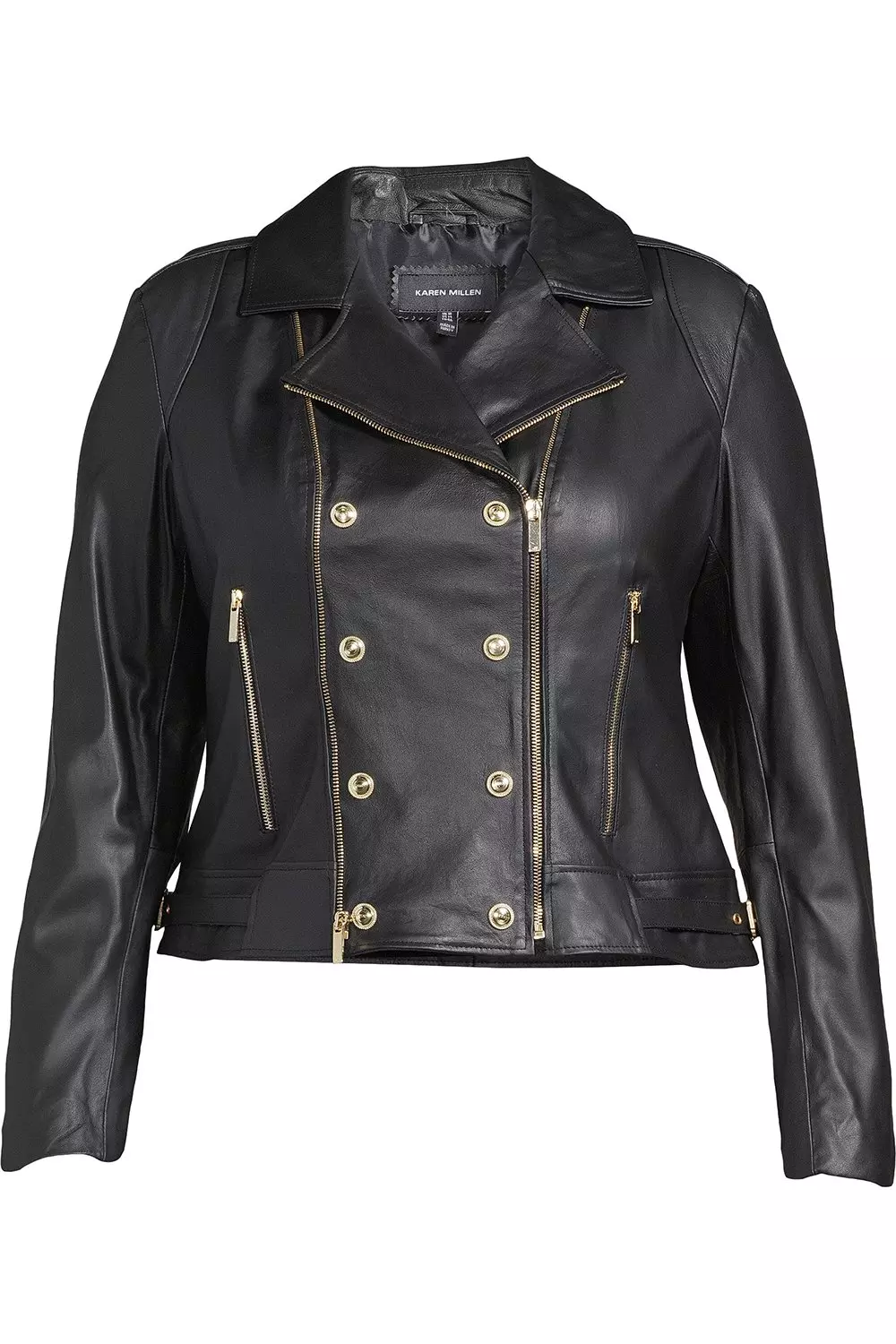 Ladies leather jacket size on sale 18