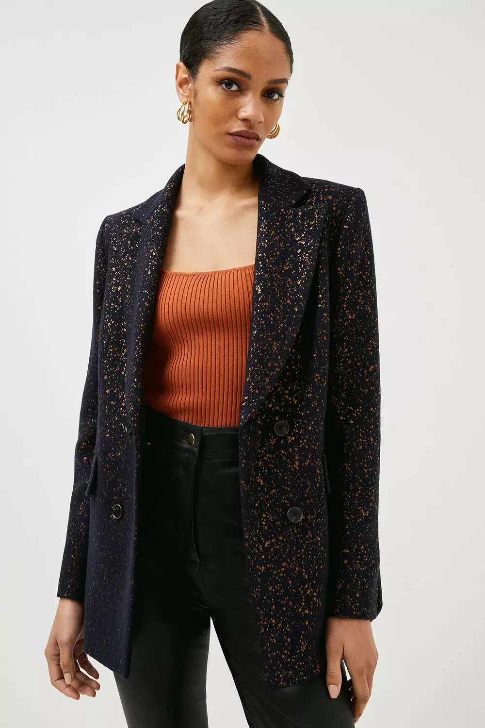 Karen millen clearance navy blazer