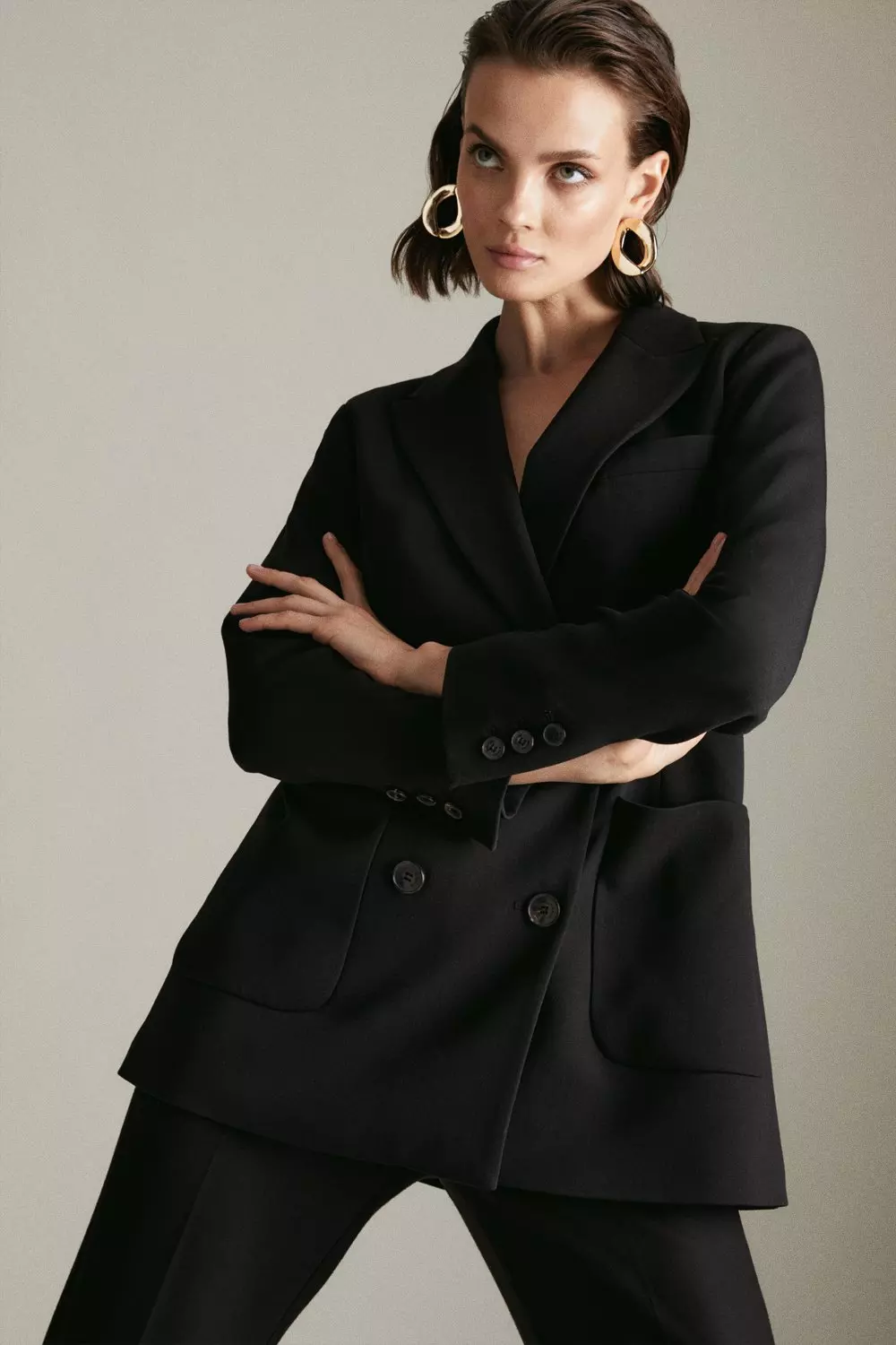 Karen millen black store blazer