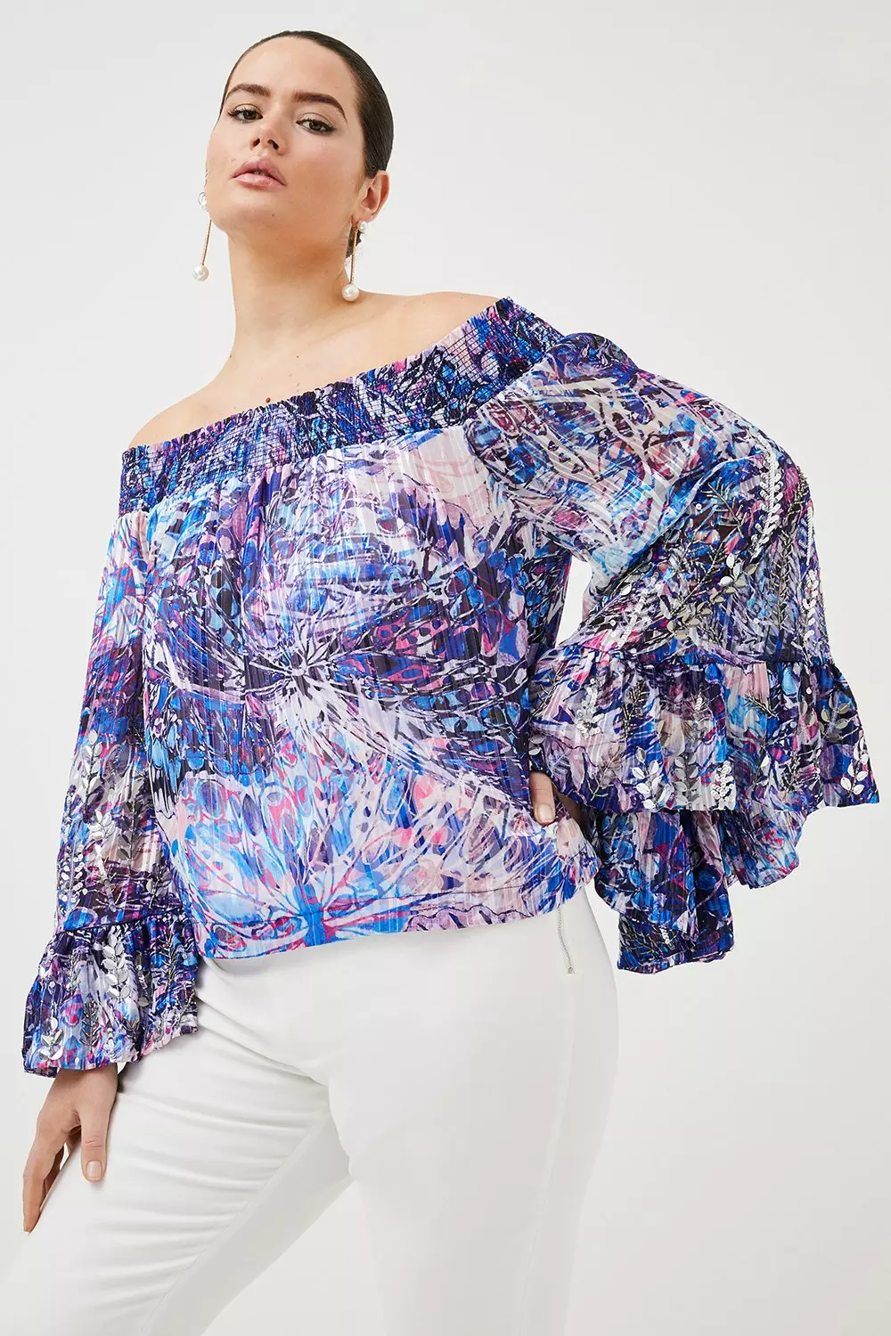 Karen millen discount off shoulder top