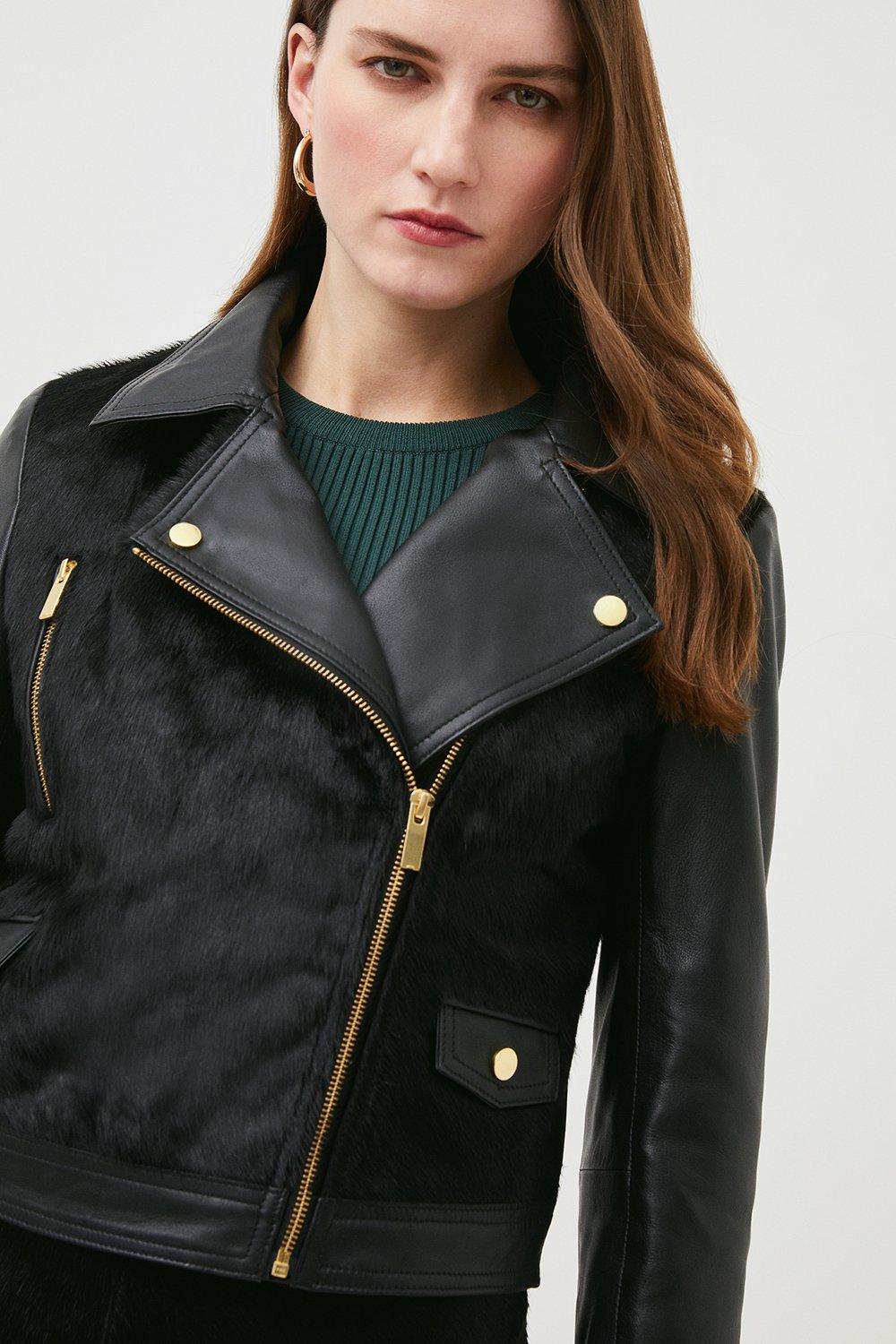 Karen millen suede biker on sale jacket