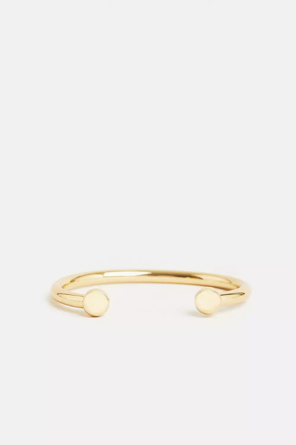 Gold Plated Ball Cuff Bangle