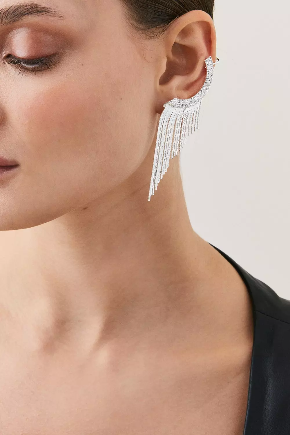 Ear Cuff Drop Detail Earring