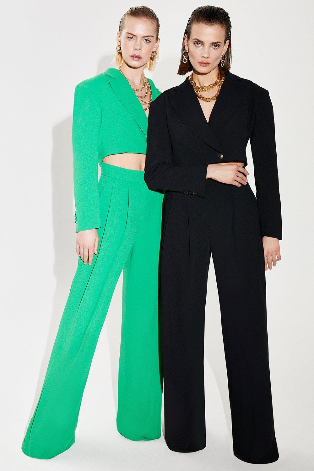 Karen millen hot sale green jumpsuit