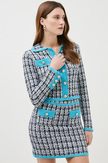 Womens Tweed Blazers & Tweed Coats | Karen Millen