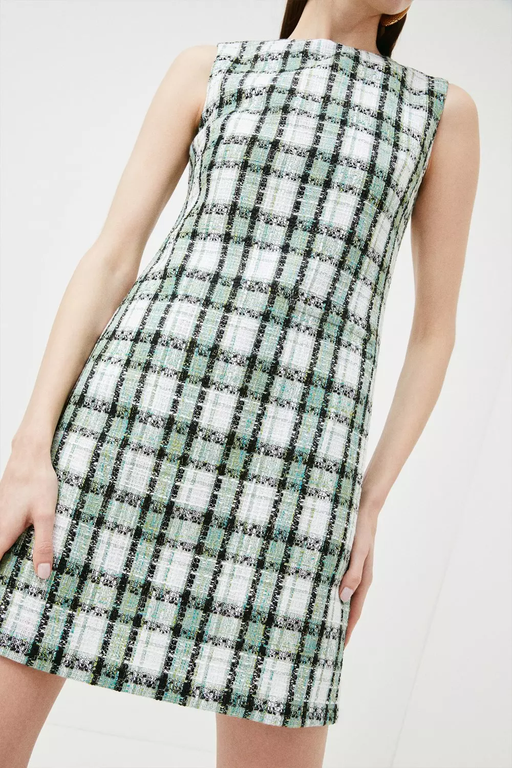 Karen millen 2024 tartan dress