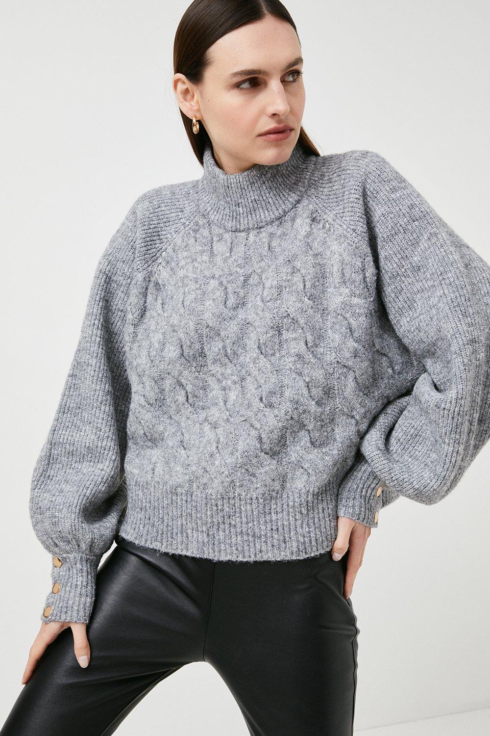 karen millen cable knit jumper