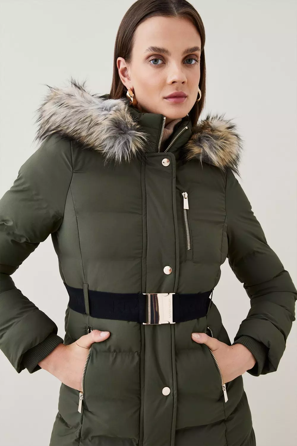 Karen millen puffer on sale coat