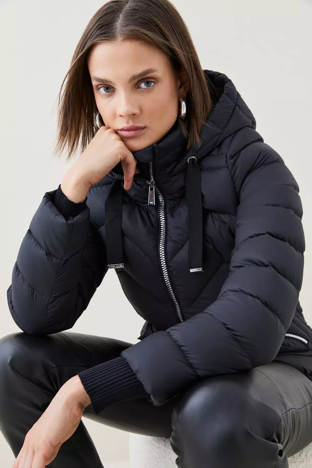 Karen millen shop packable puffer jacket