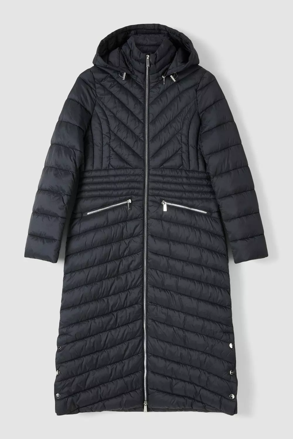 Longline lightweight hot sale padded coat