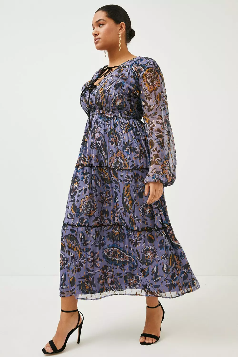 Plus size 2025 paisley dress