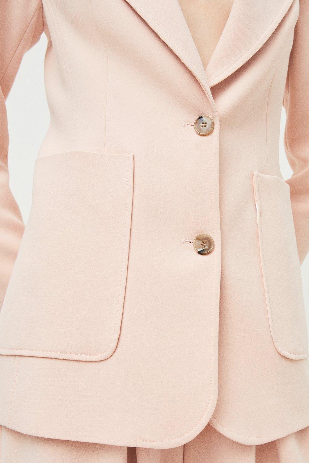 blush tailored jacket