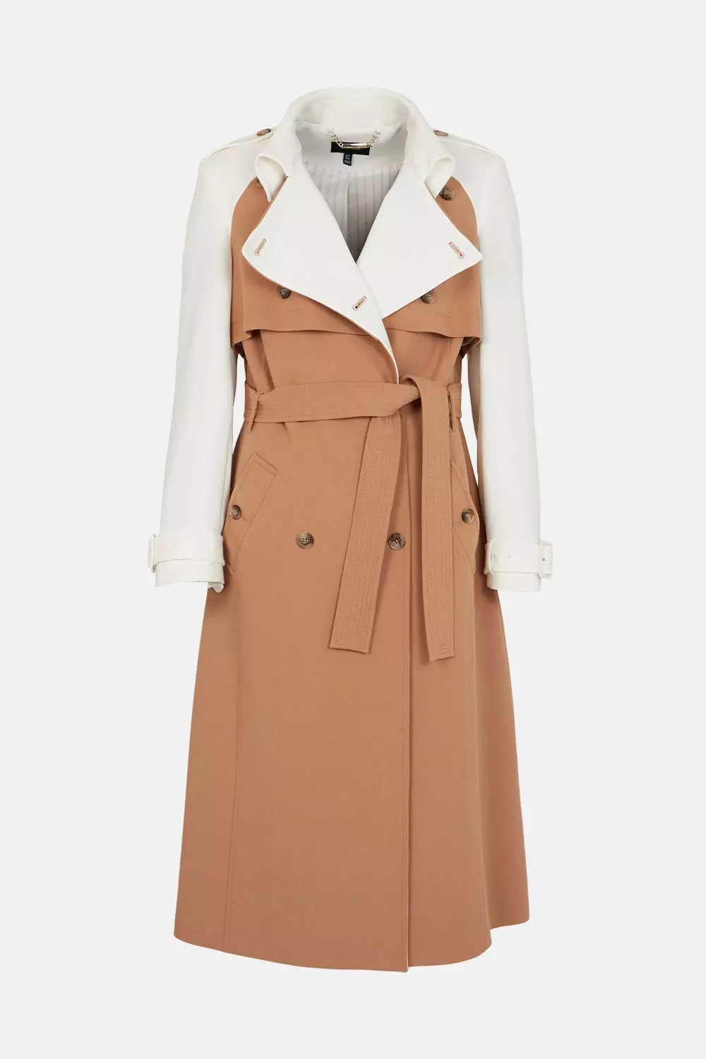 Compact Colorblock Coat Lydia Stretch | Trench Karen Millen Millen