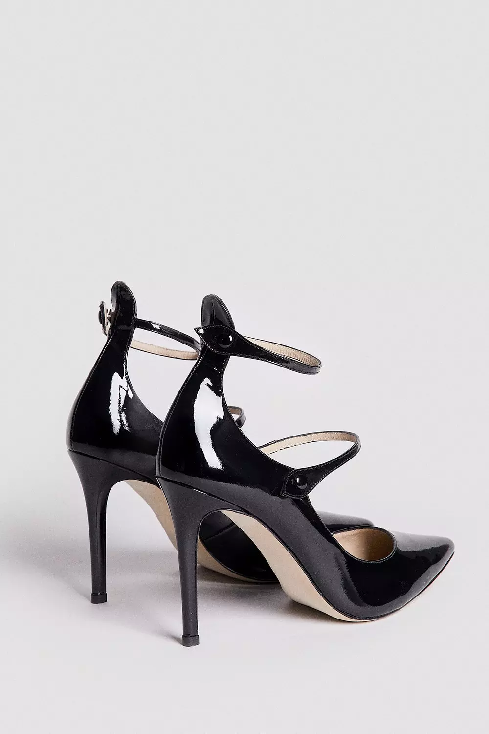 Black strappy court shoes new arrivals