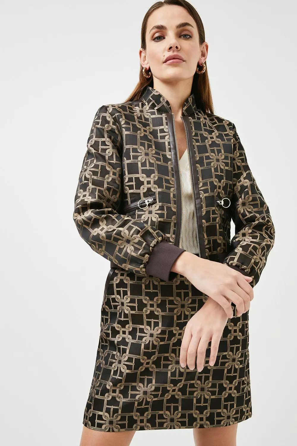 Monogram Jacquard Bomber Jacket - Women - Ready-to-Wear