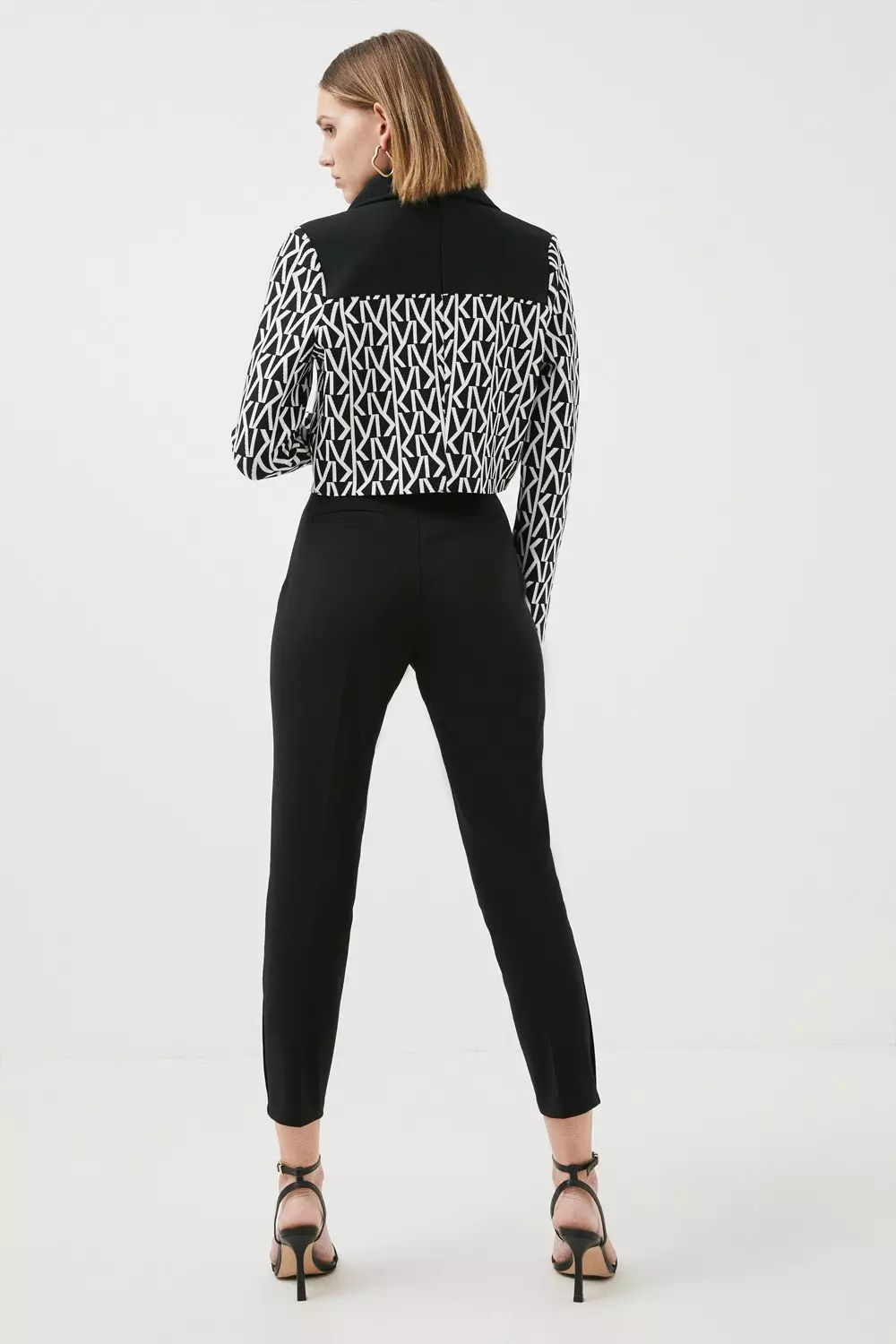 Petite Essential Techno Woven Crop Trouser