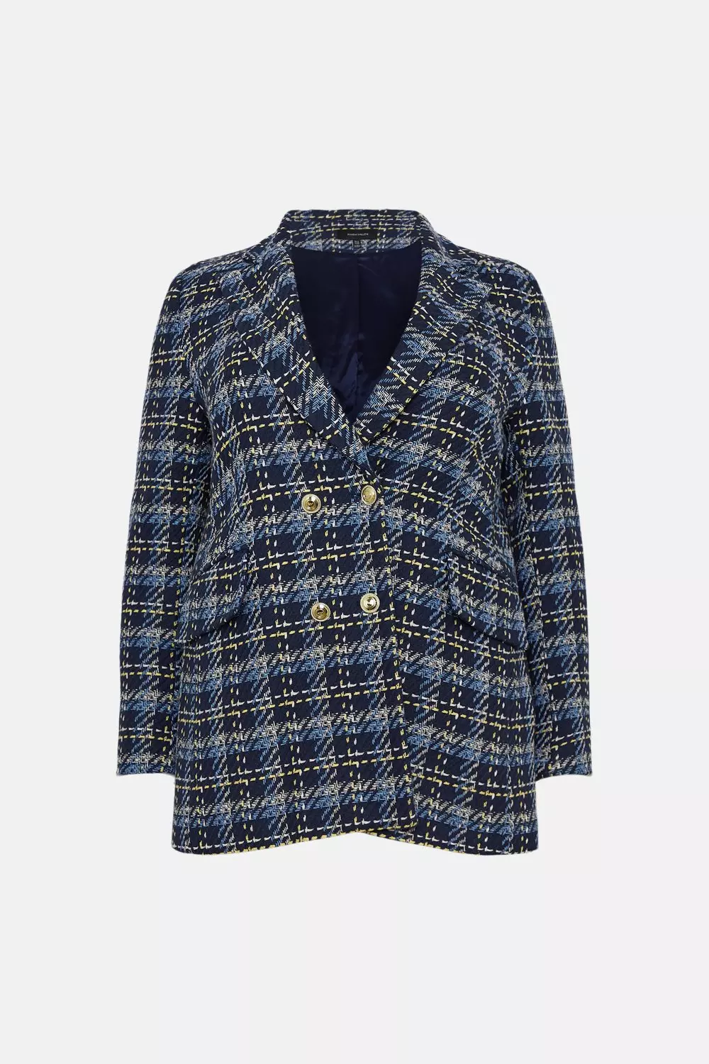 Plus size hotsell check blazer