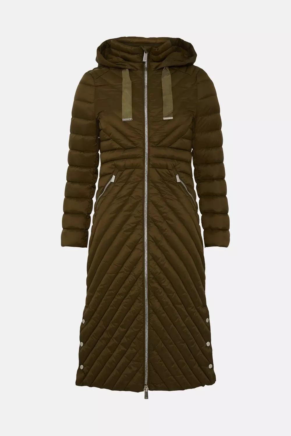 Karen millen outlet longline quilted coat