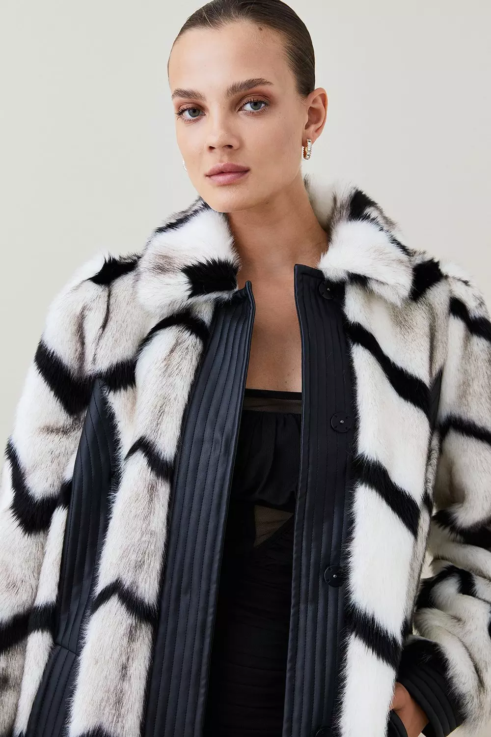 Faux Fur Jacket | Karen Millen