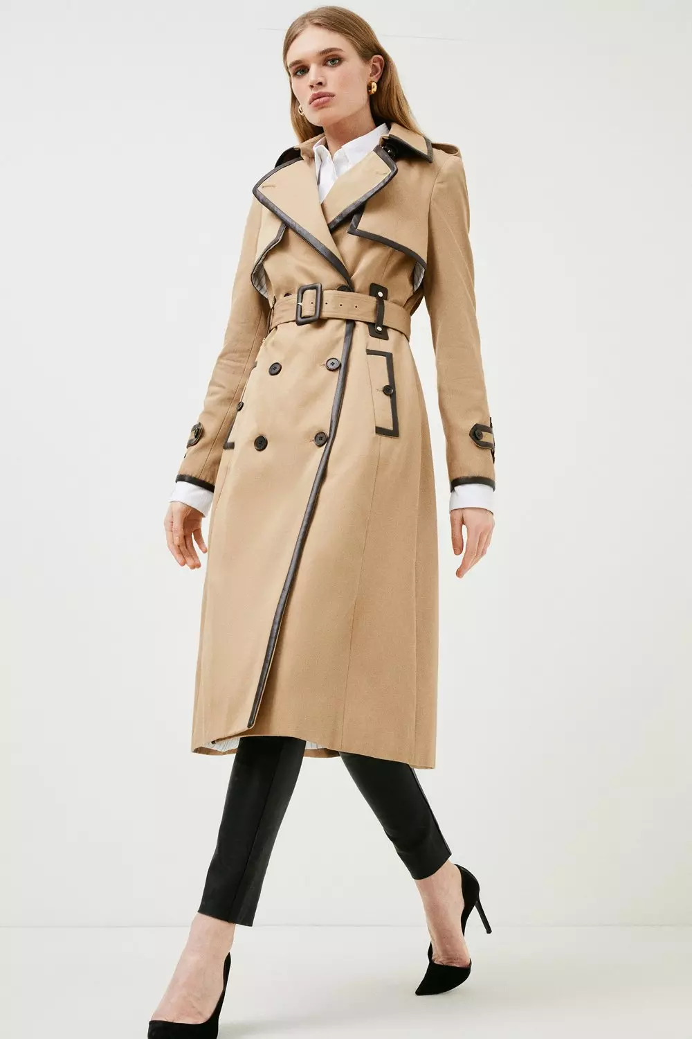 Lydia Millen Collar Detail Belted Trench Coat