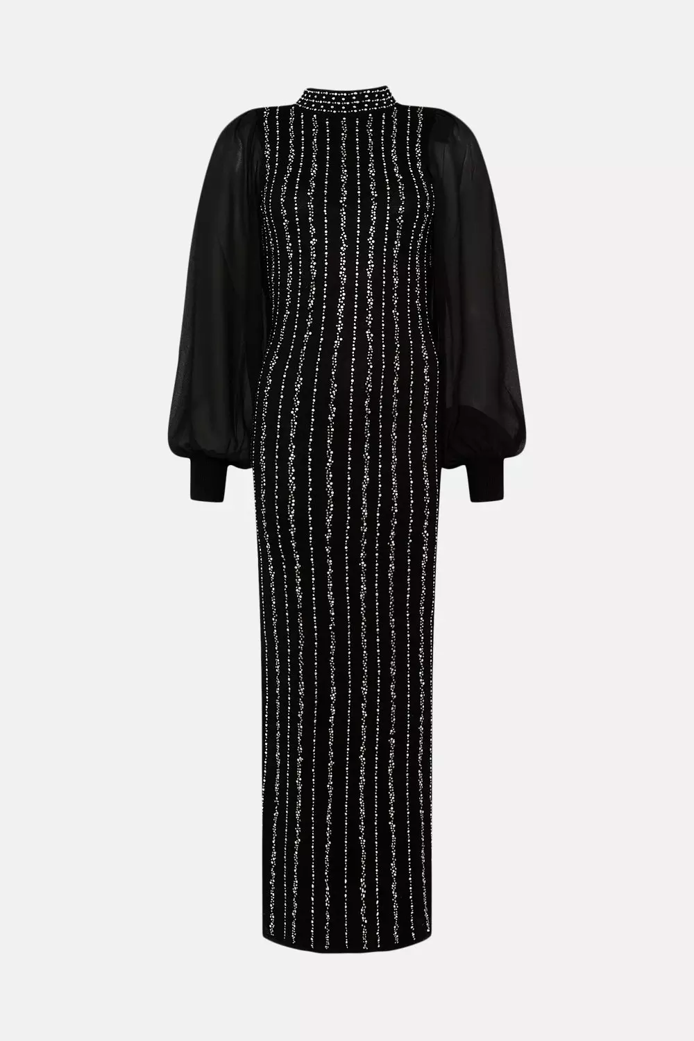 Karen millen discount embellished knit dress