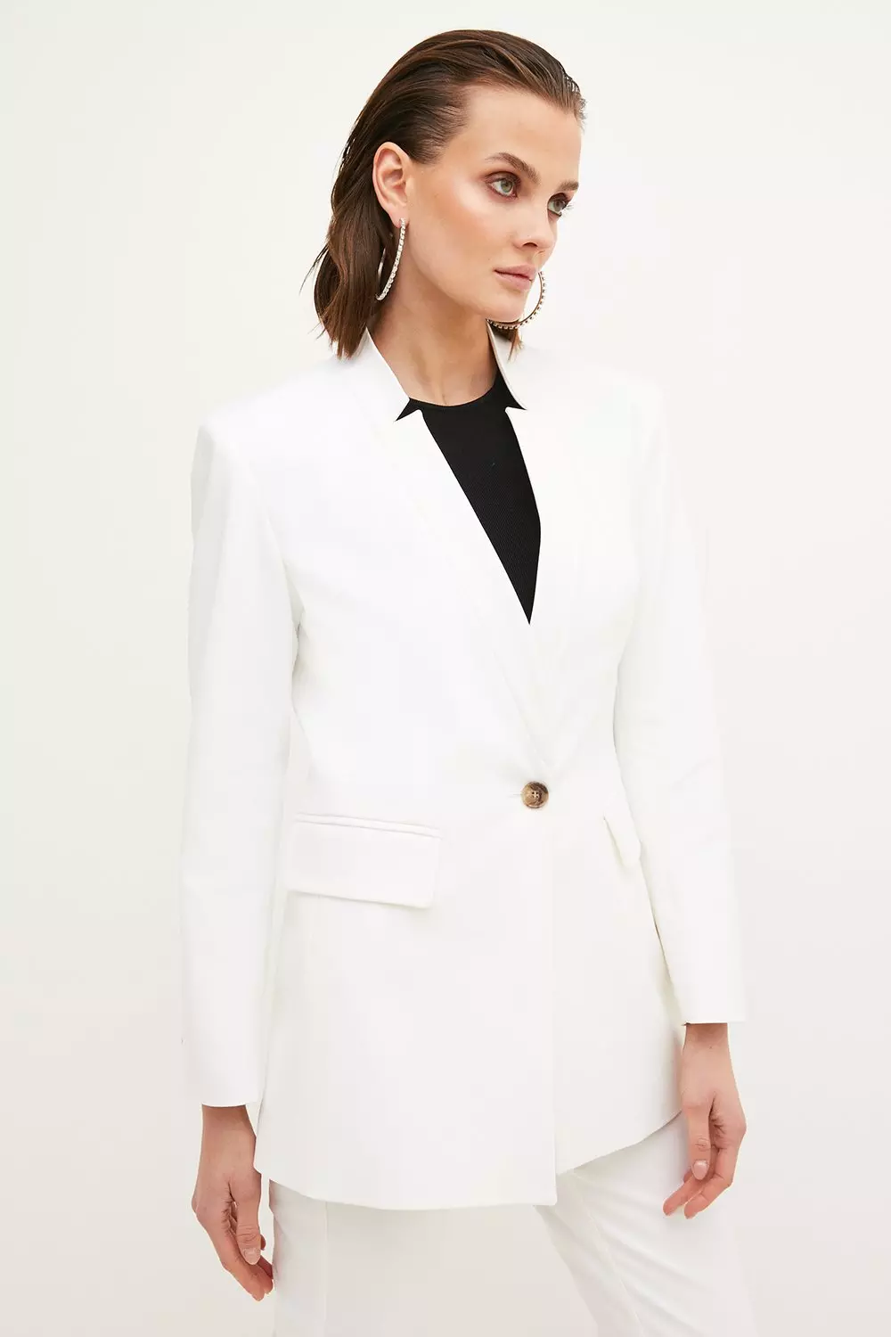 Ivory tailored jacket sale