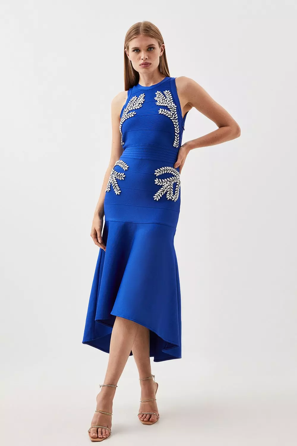 Cobalt blue high outlet low dress