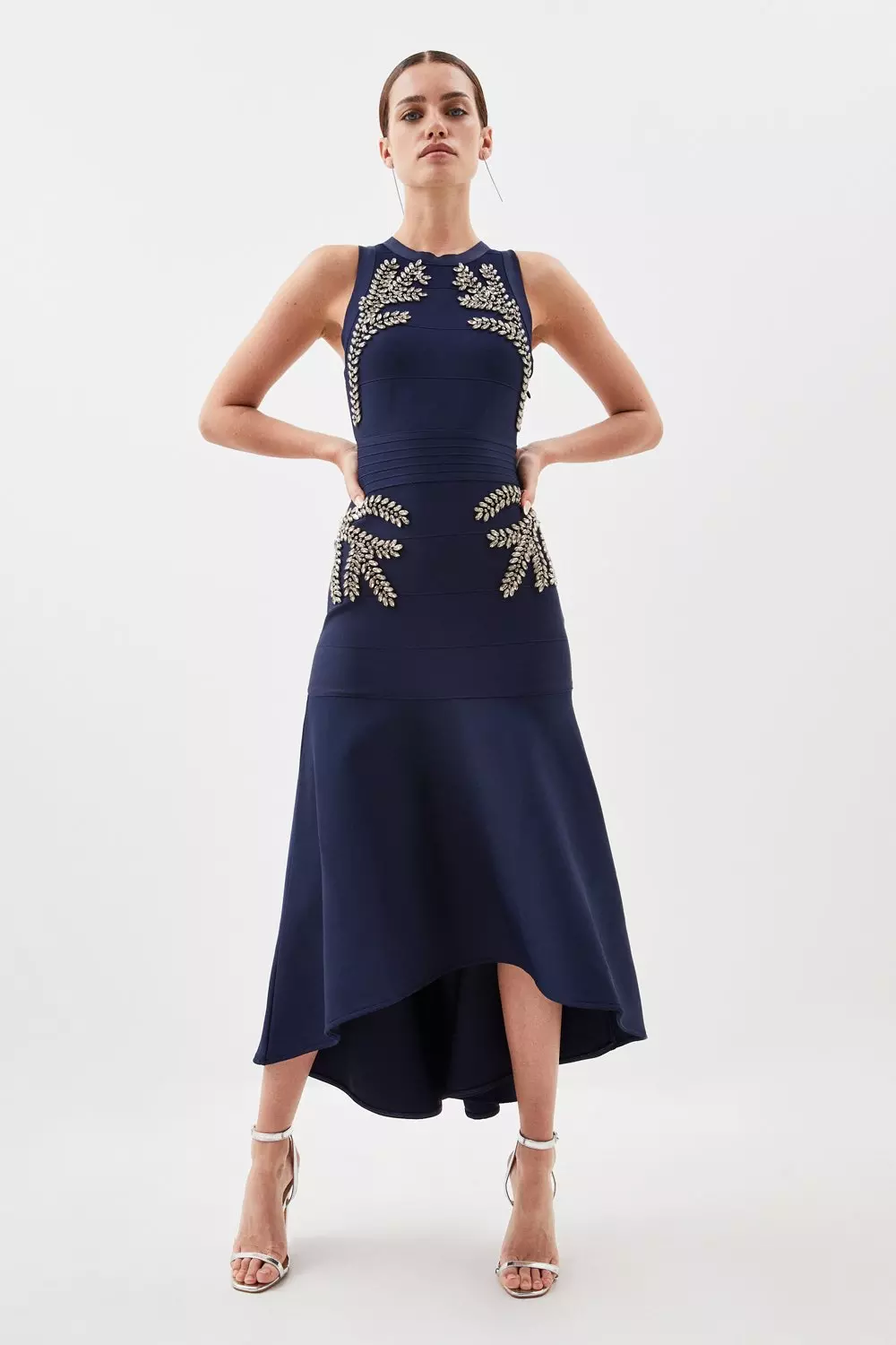 Karen millen cheap navy dress