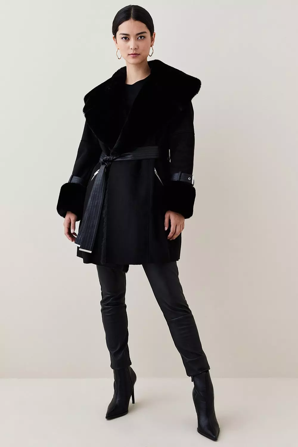 Karen millen outlet shearling