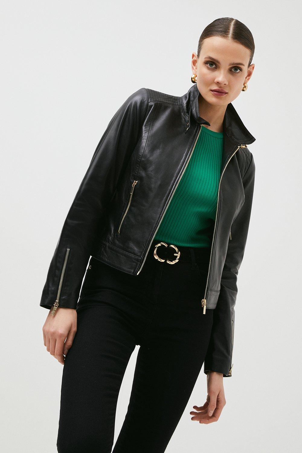 Leather jacket 2025 karen millen