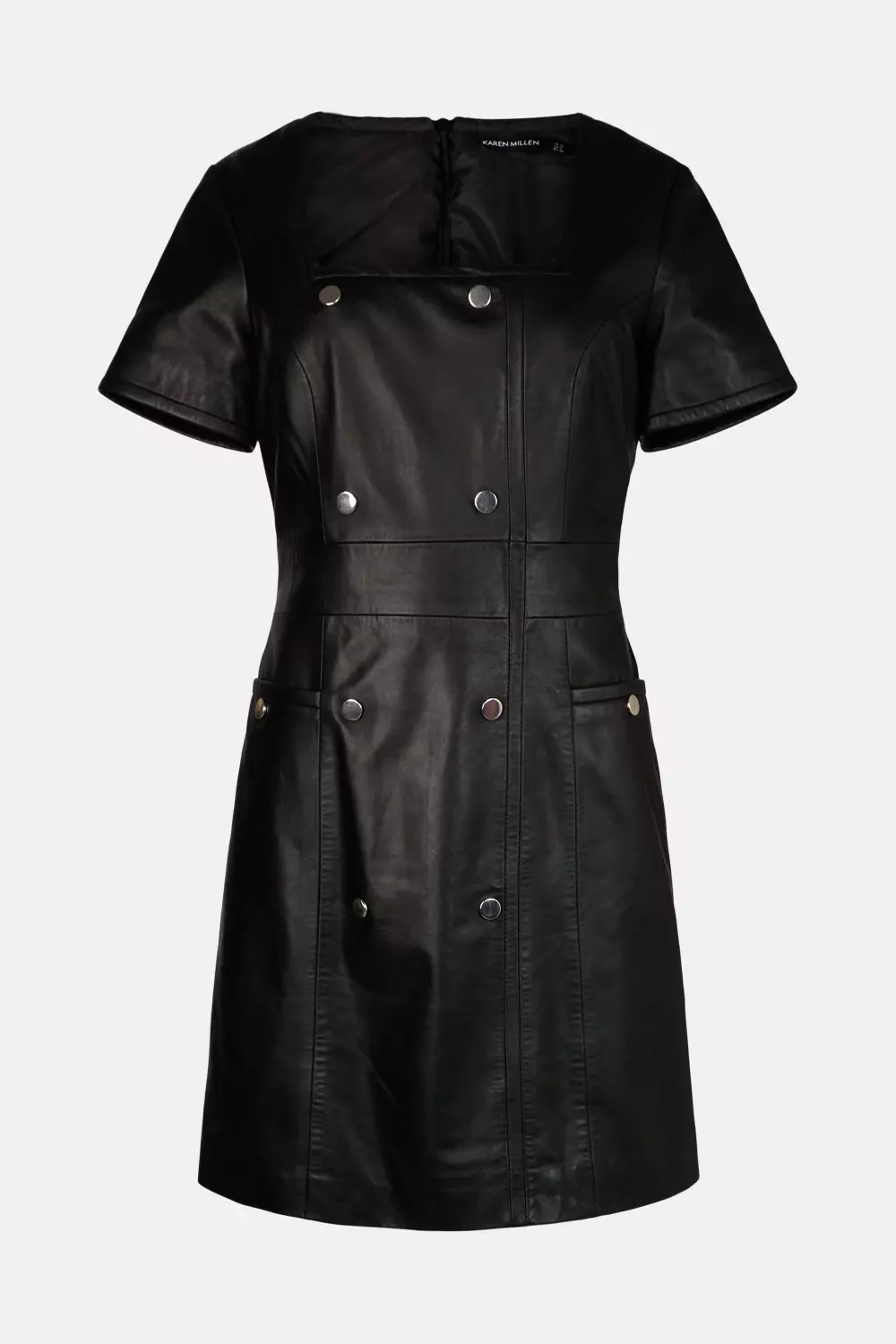 Karen millen leather on sale dress