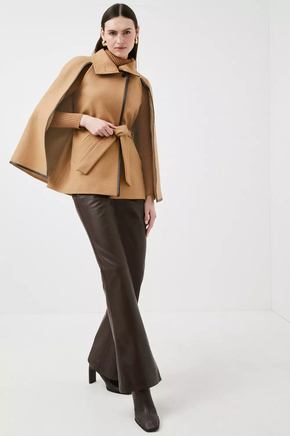 Karen millen hotsell coat camel