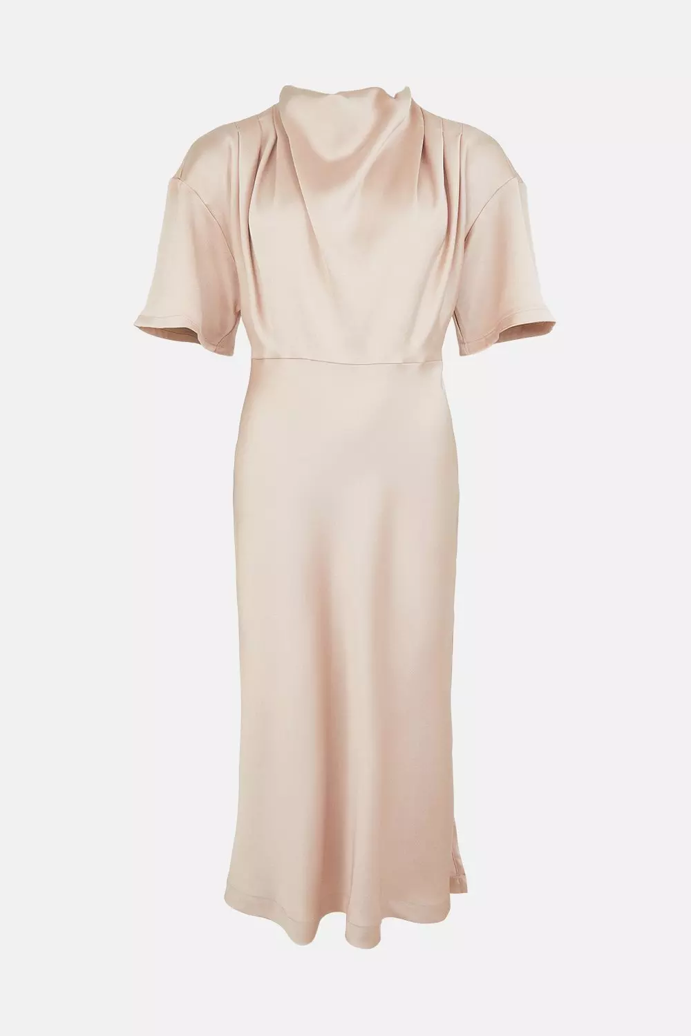 Karen millen champagne satin 2024 dress