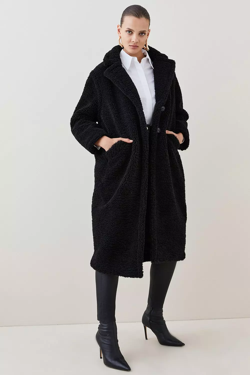 Teddy coat clearance longline