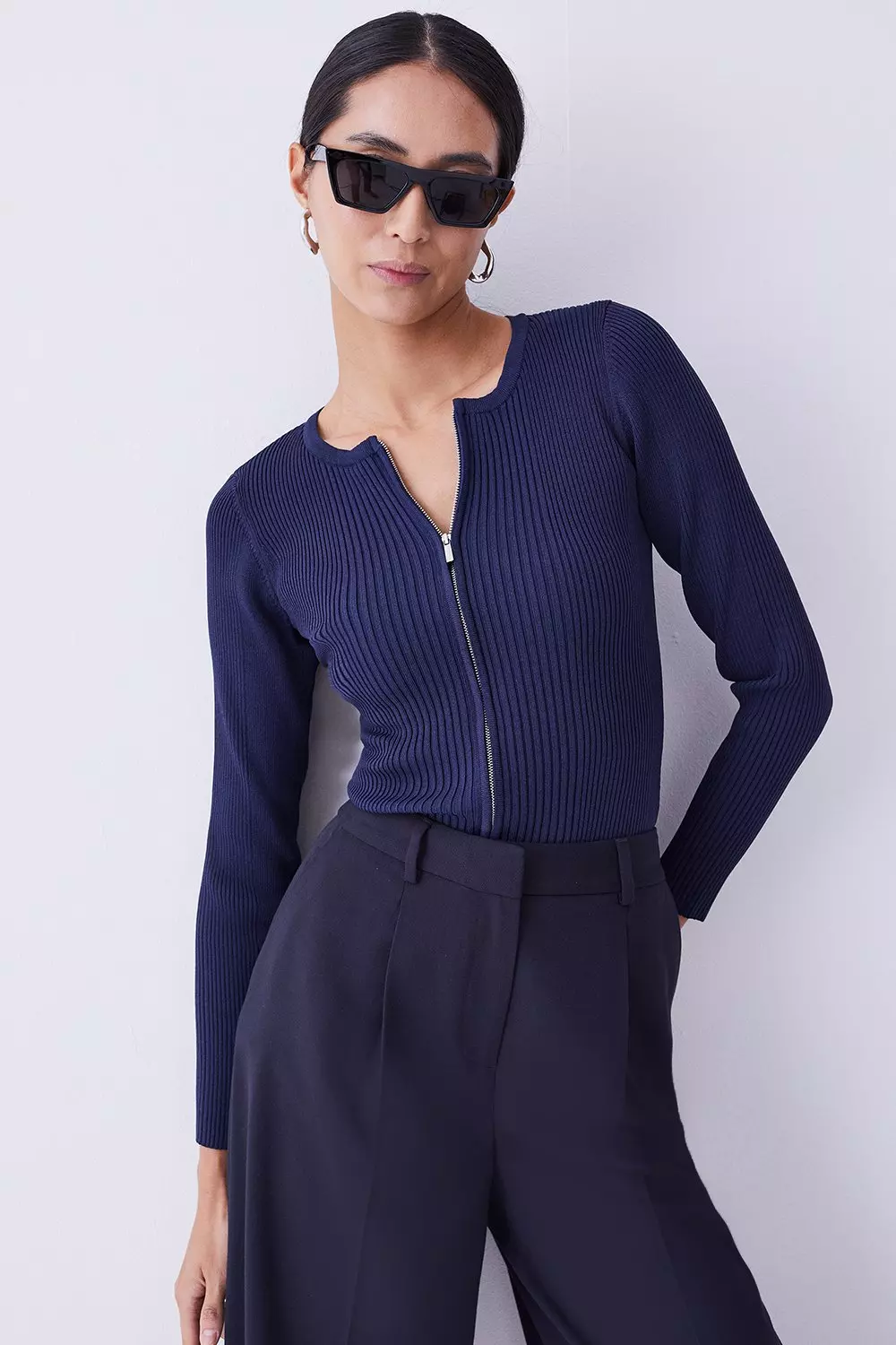 Karen millen shop navy cardigan