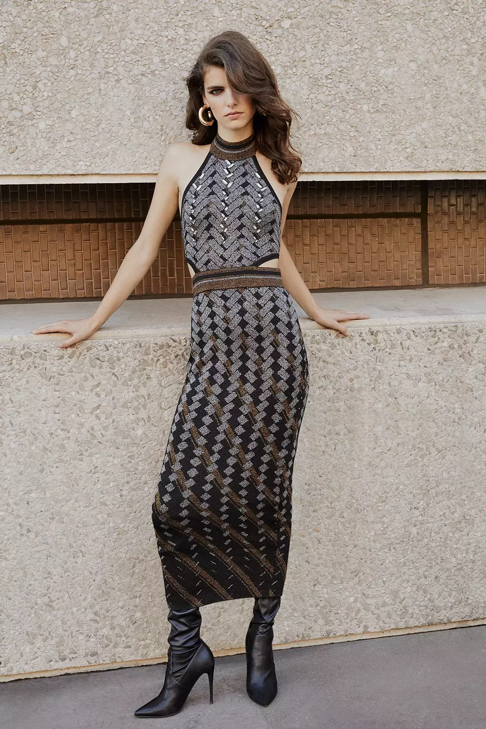 こちらお値下げ可能でしょうかlouren geometric jacquard pencil dress