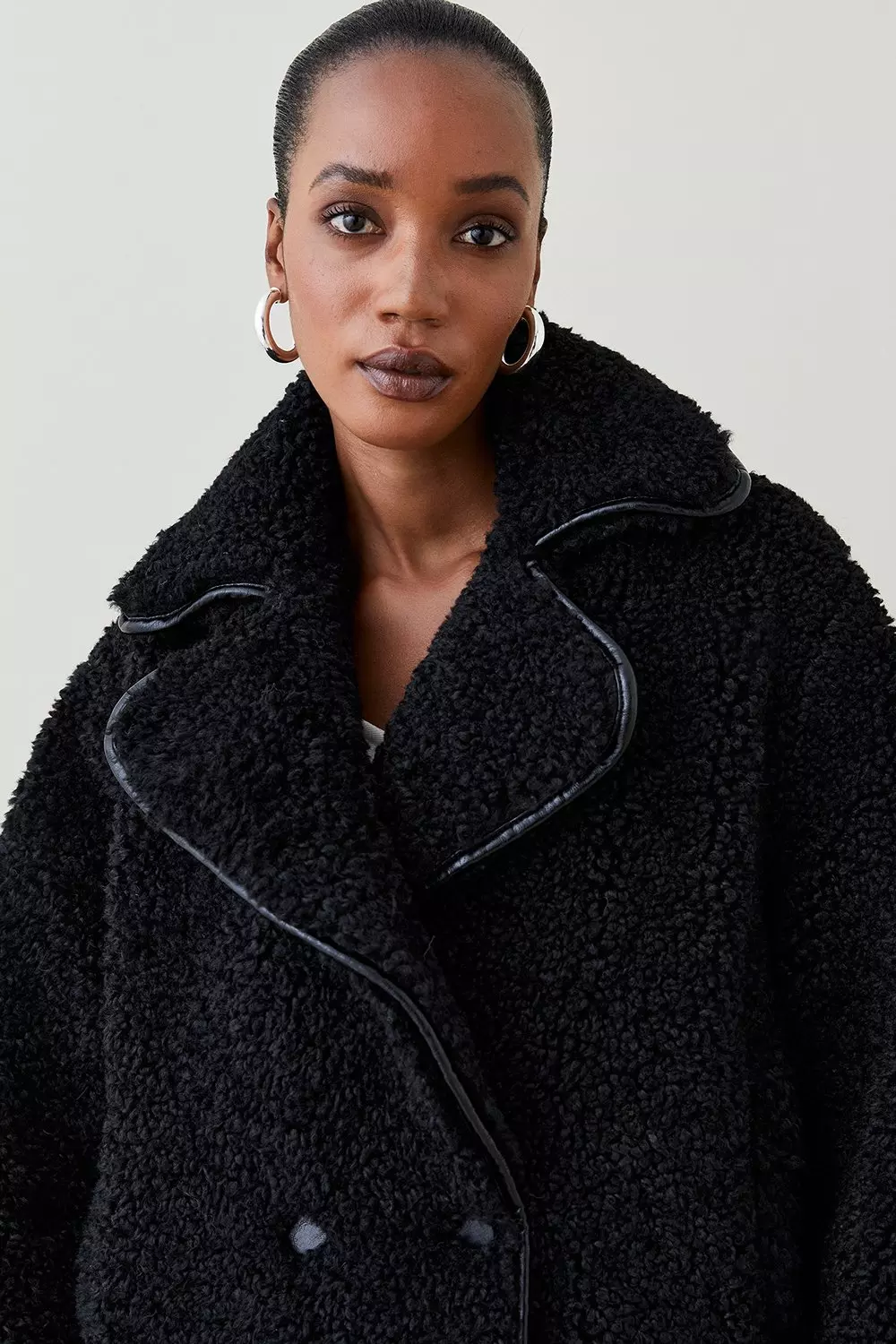 Karen millen hotsell teddy fur coat