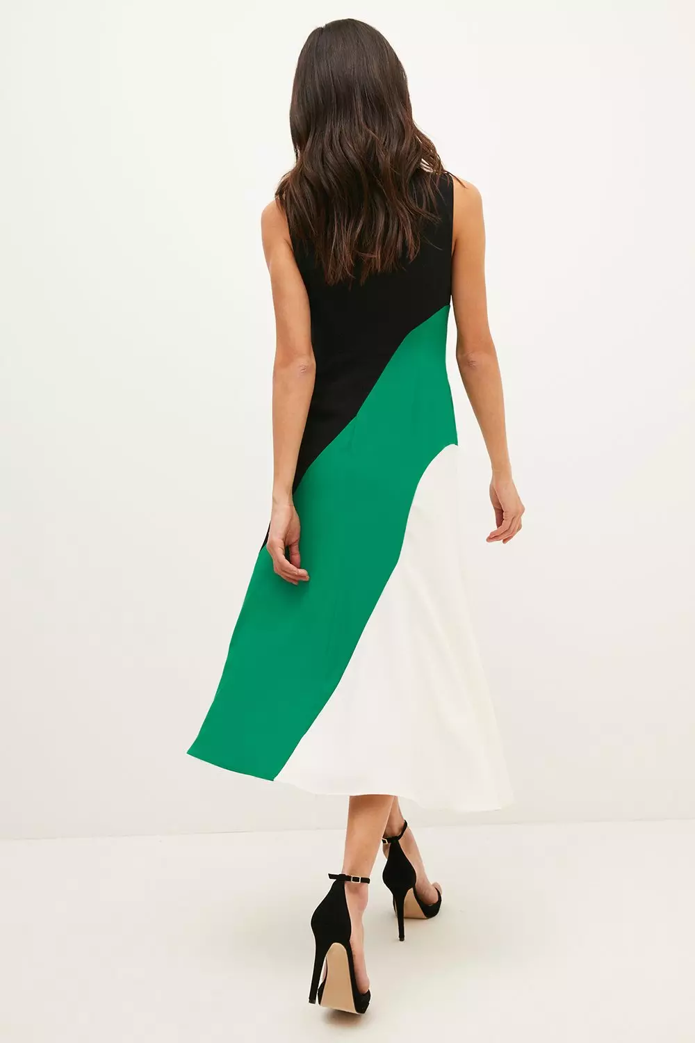Petite Soft Tailored Color Block Dress | Karen Millen