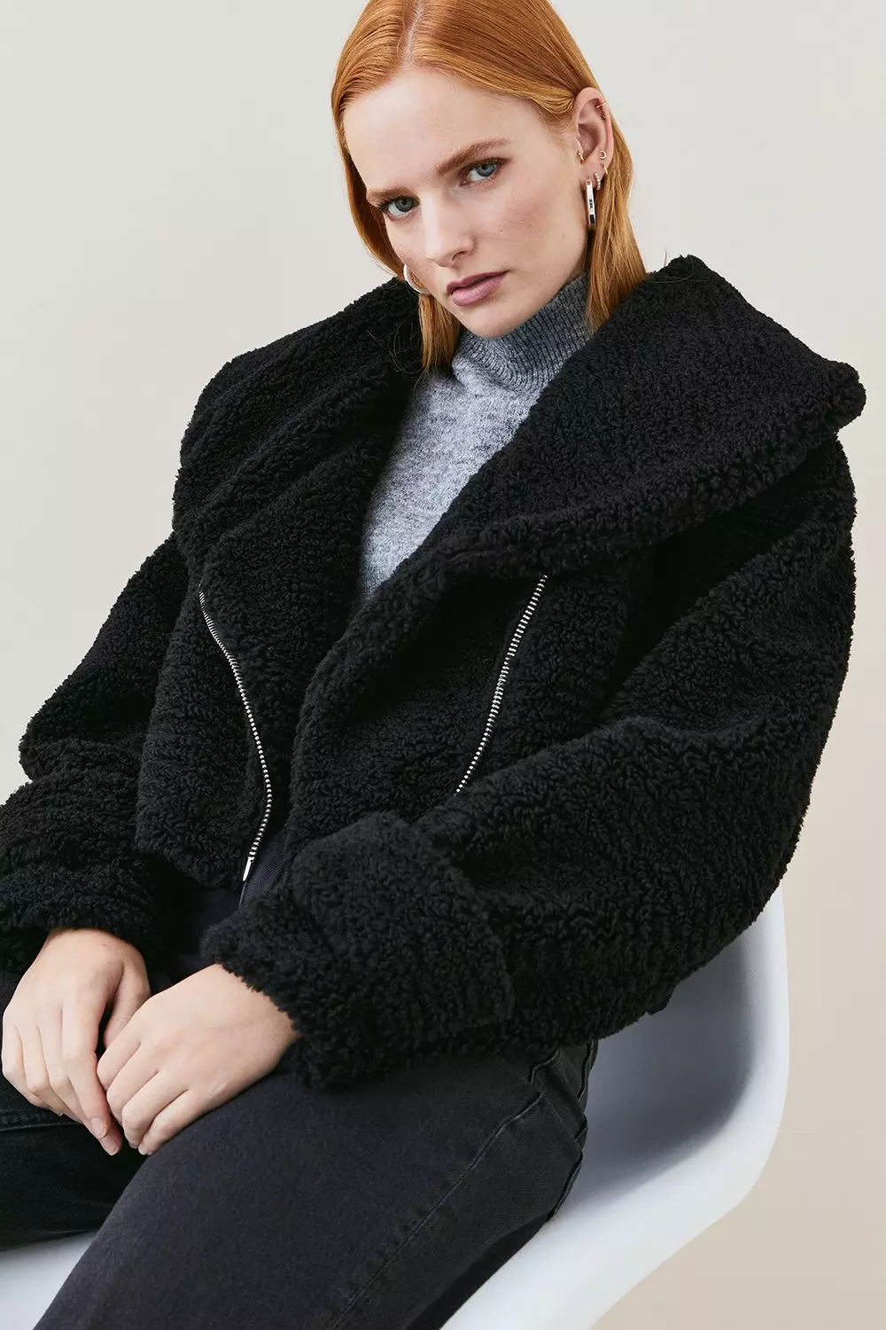 Teddy biker outlet coat