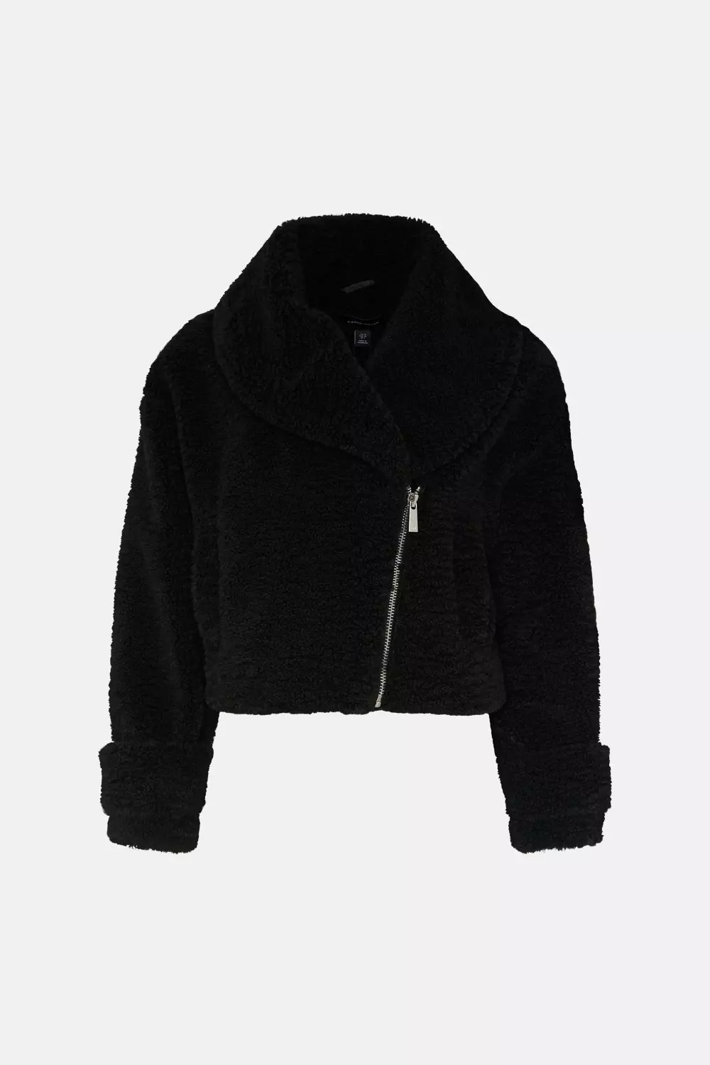 Short black hot sale teddy jacket