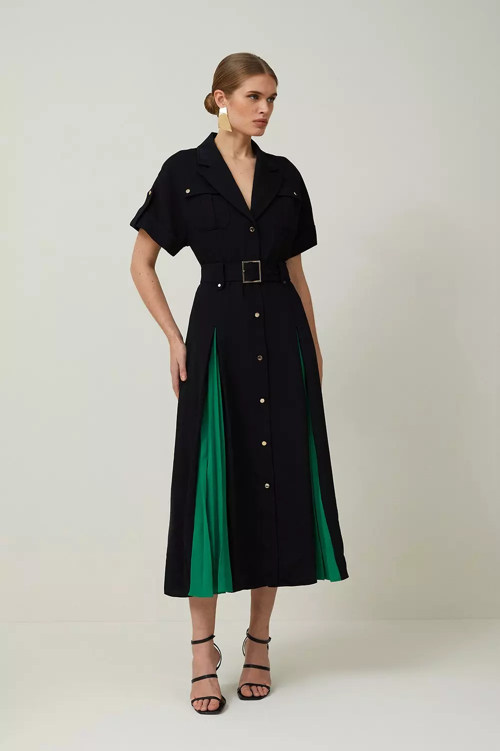 Karen millen wrap shirt 2024 dress