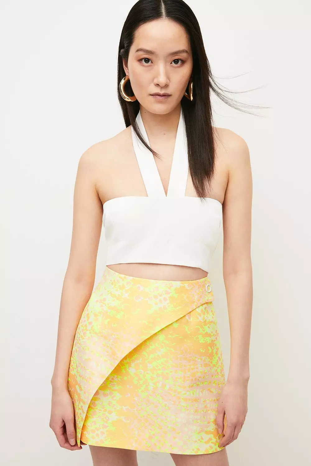 Karen millen clearance wrap mini skirt