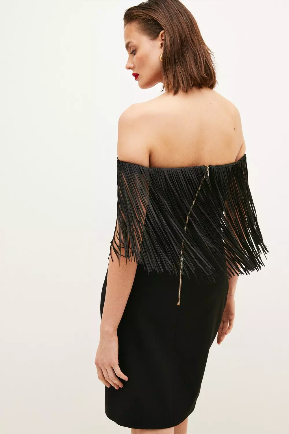 Bardot store fringe dress