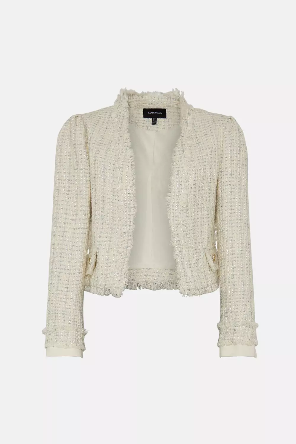 Beige shop boucle jacket