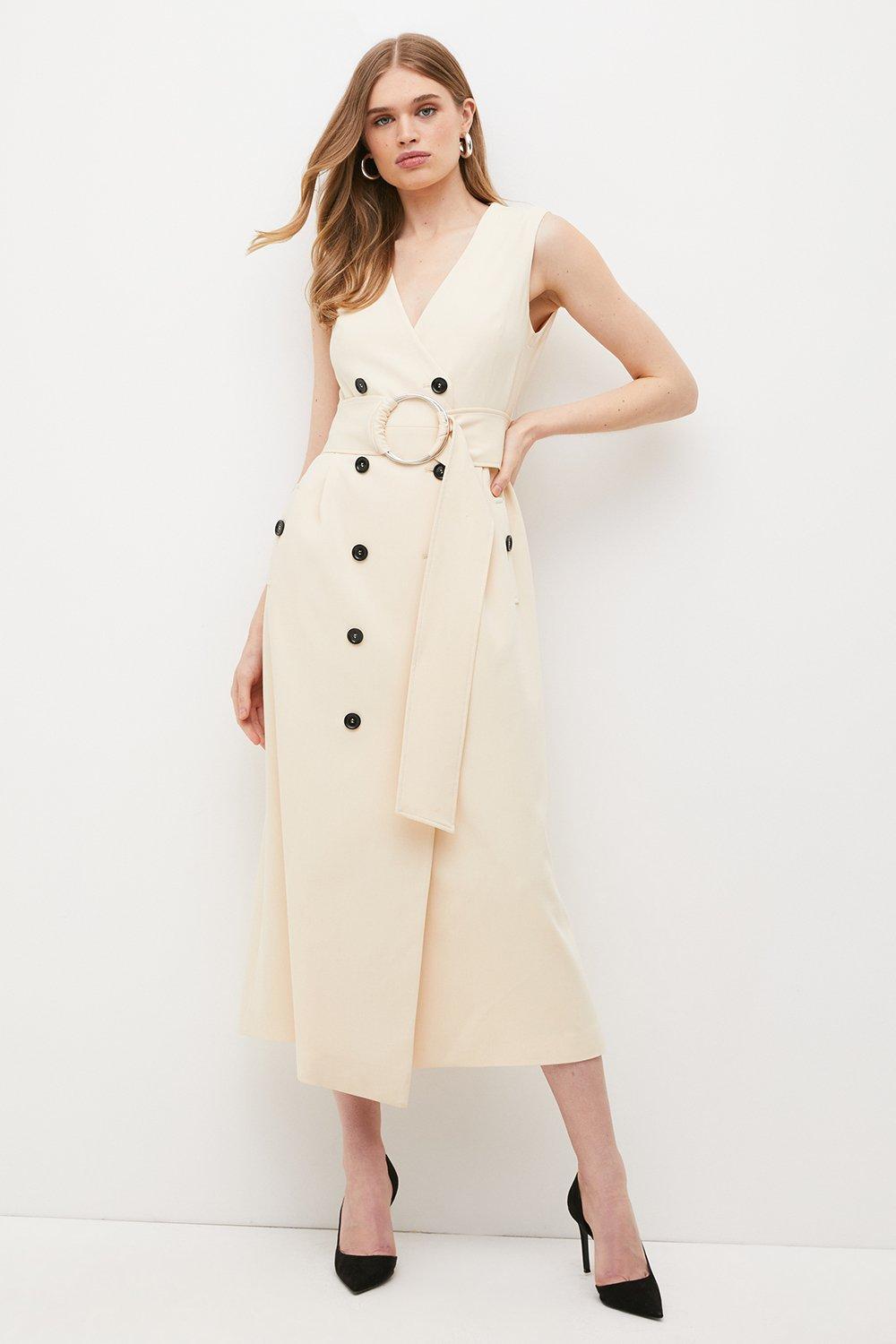 Karen millen cream dress sale