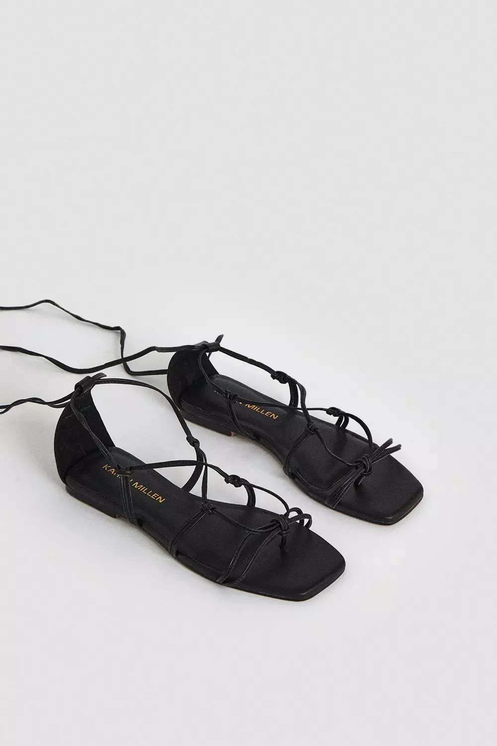 Black ghillie 2024 sandals