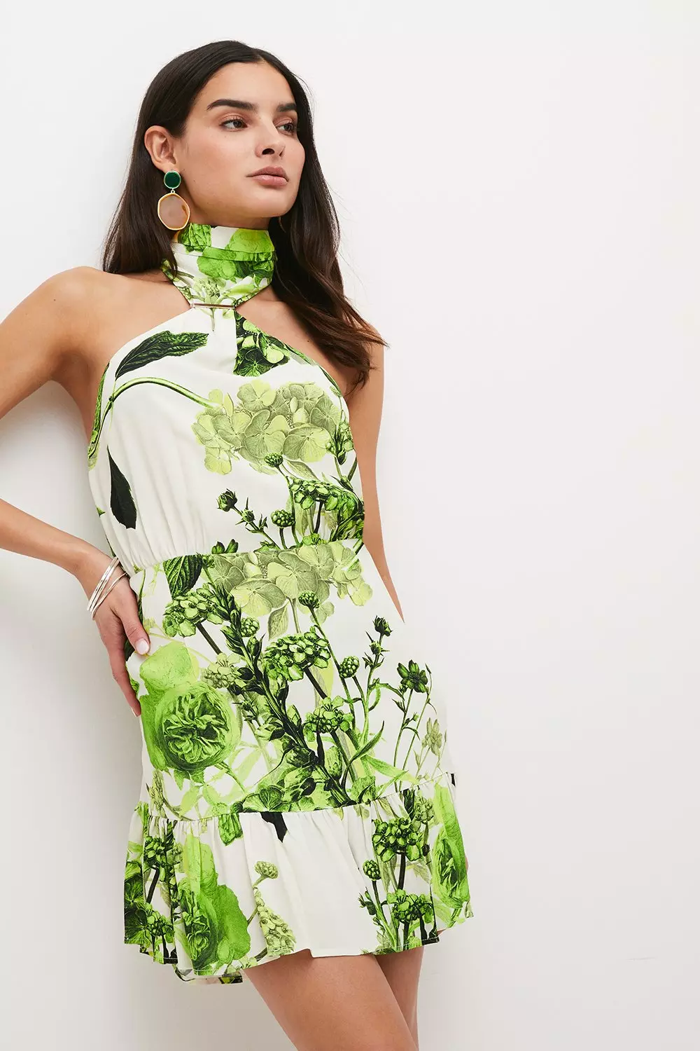 Karen millen shop green dress