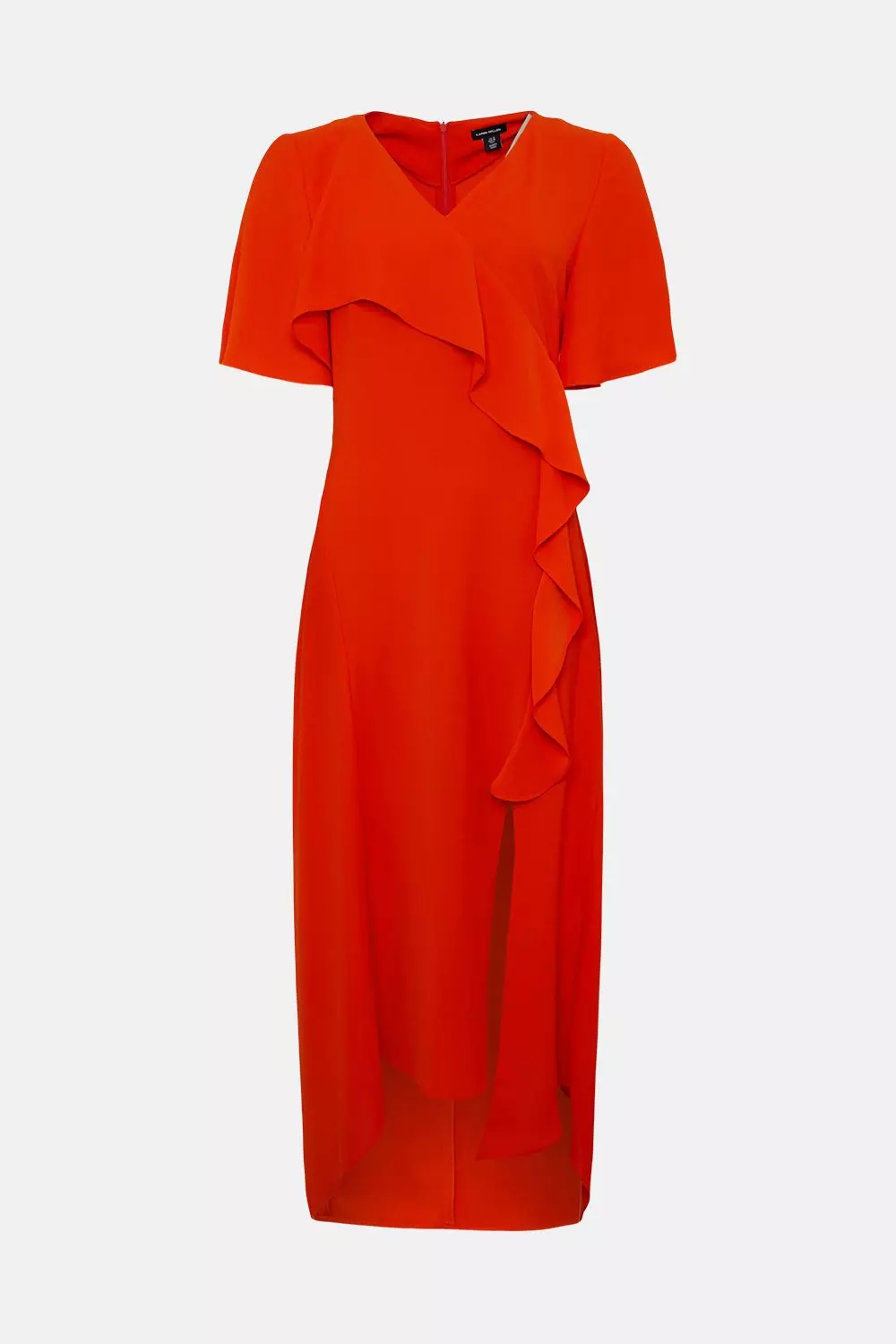 Karen millen ruffle outlet dress