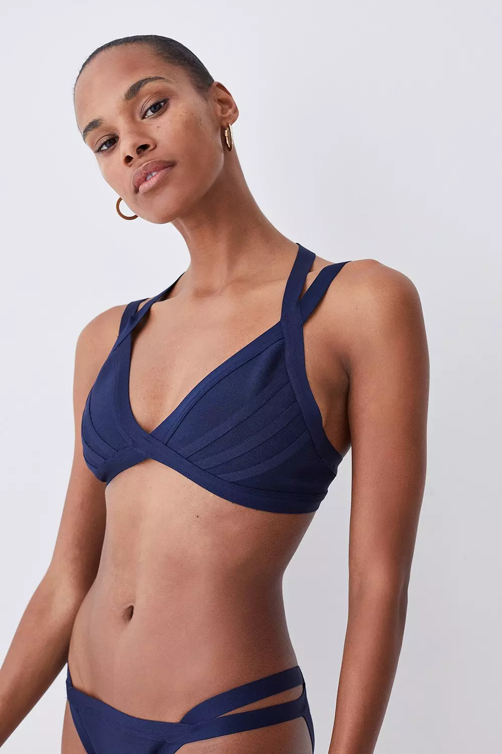 Bandage Double Strap Bikini Top Karen Millen