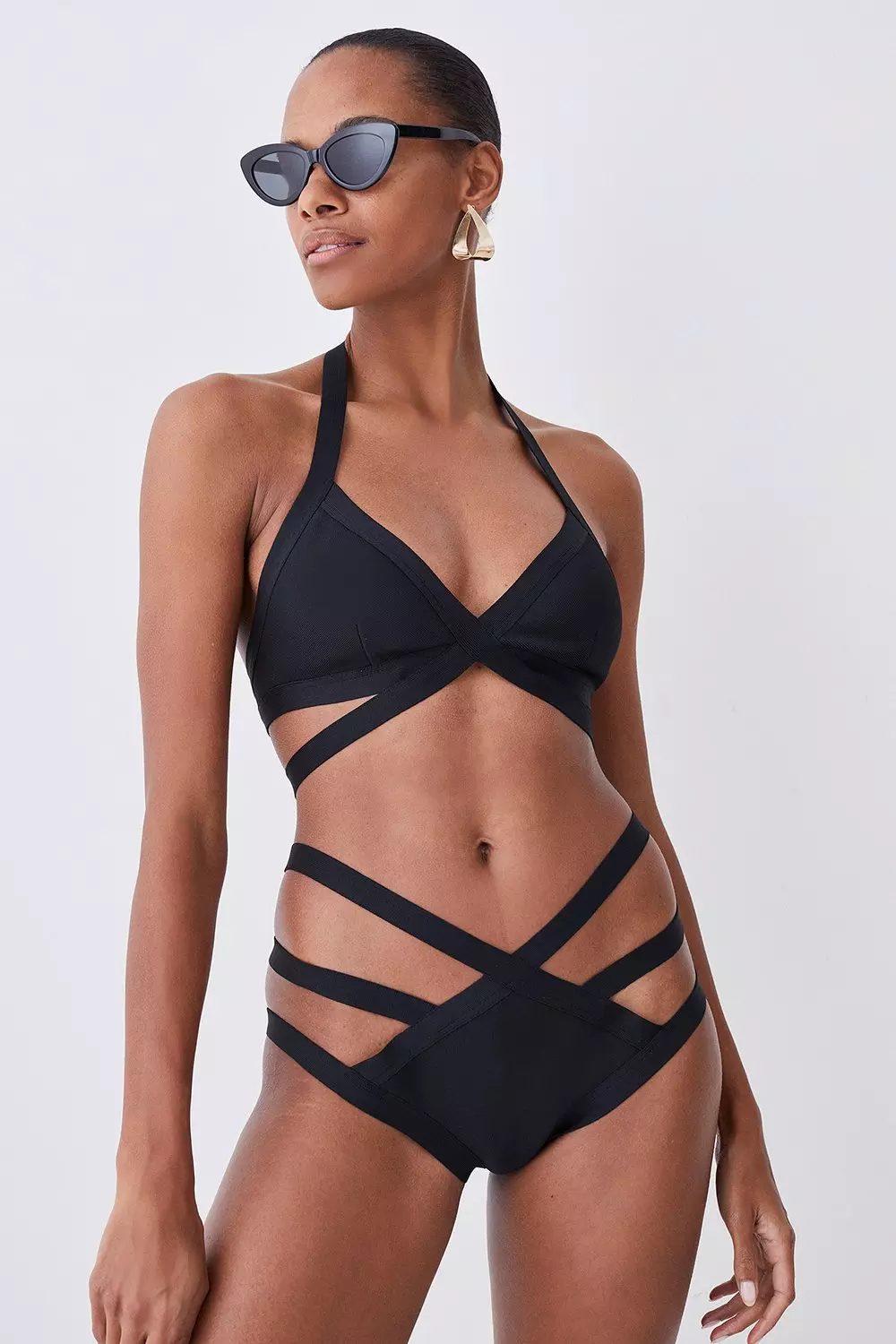 Strappy swimwear cheap